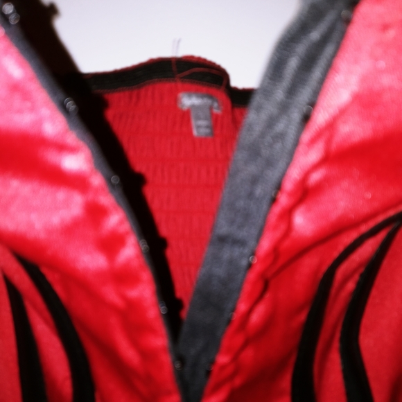 Satin & Leather Bustier - Worn once- Perfect Condition!! FINAL DROP! - Picture 7 of 8